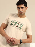 Being Human Typography Printed Pure Cotton Slim Fit T-shirt