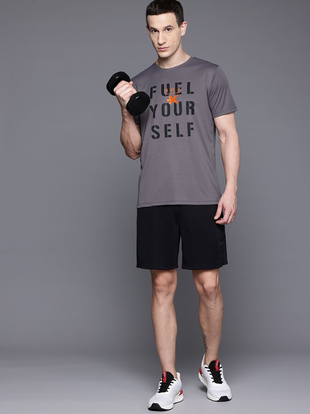 HRX by Hrithik Roshan Printed Rapid-Dry Training T-shirt