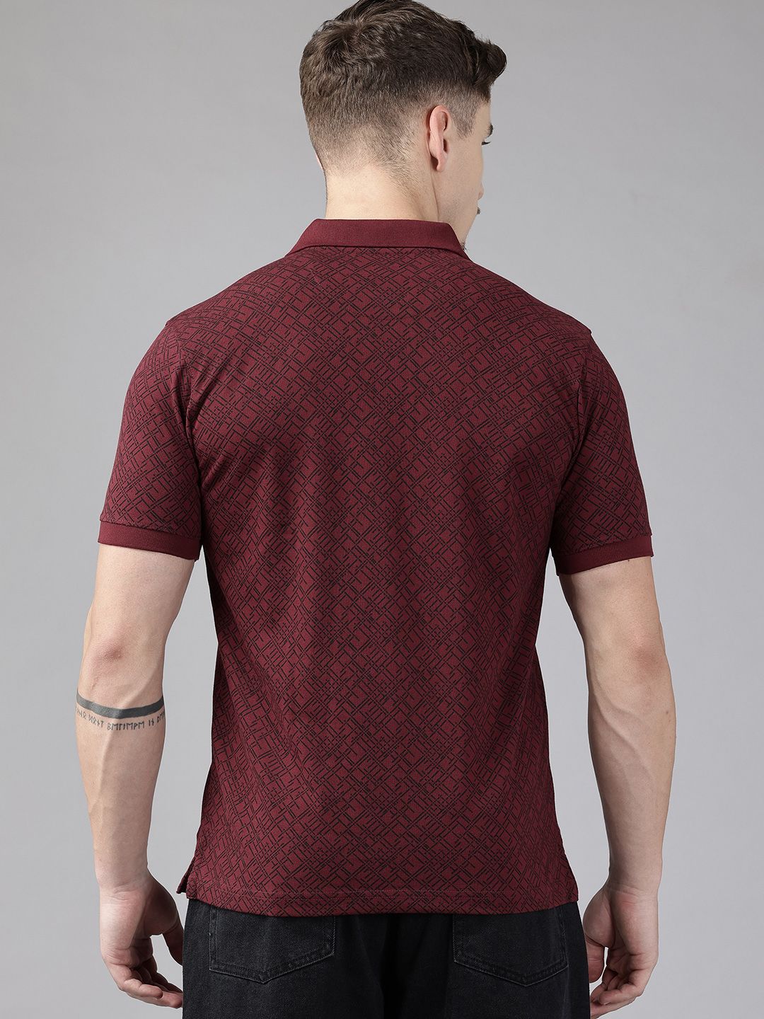 Park Avenue Printed Polo Collar T-shirt