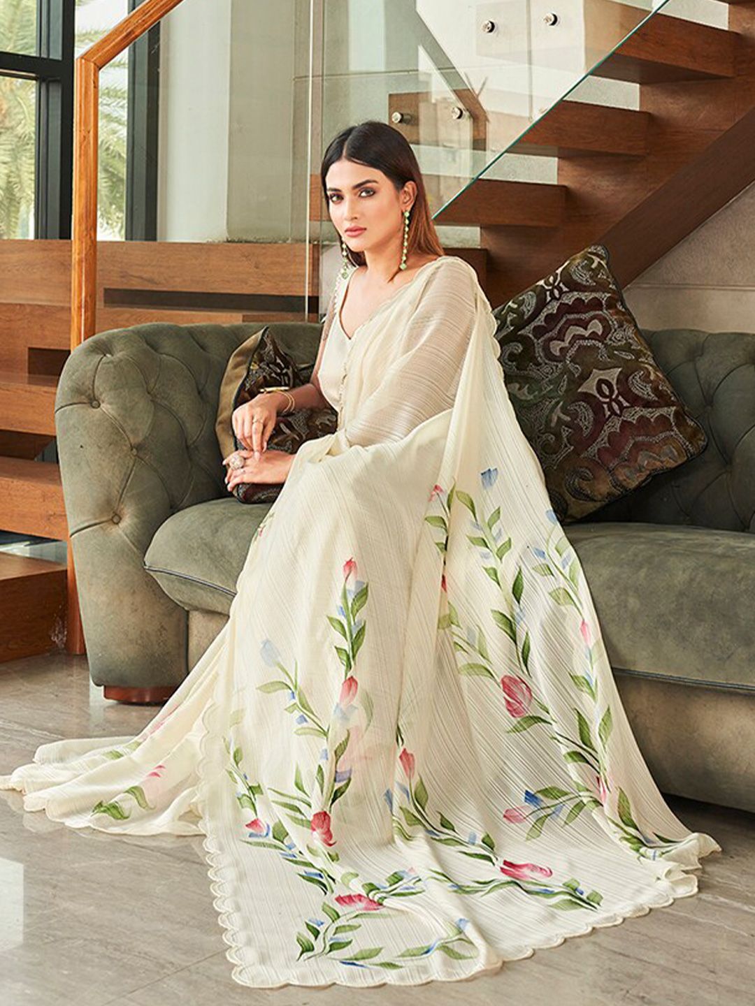 Tikhi Imli Embellished Floral Saree