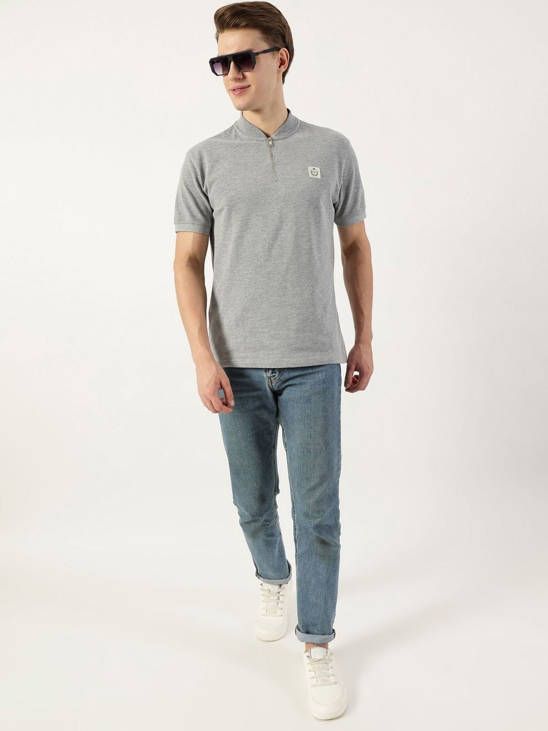 Thomas Scott Men Mandarin Collar T-shirt