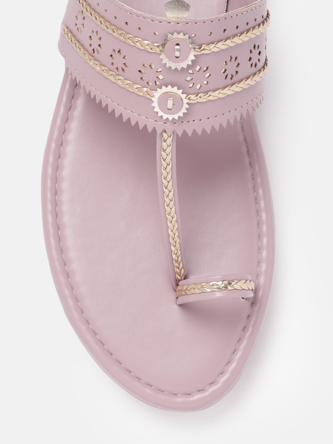 Anouk Women Ethnic Motifs Open Toe Flats