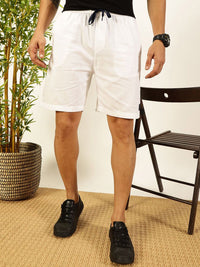 Thomas Scott Men Pure Cotton Mid-Rise Shorts