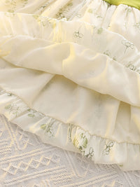 YK Floral Print Fit & Flare Dress