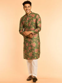Diwas by Manyavar Men Floral Printed Kurta