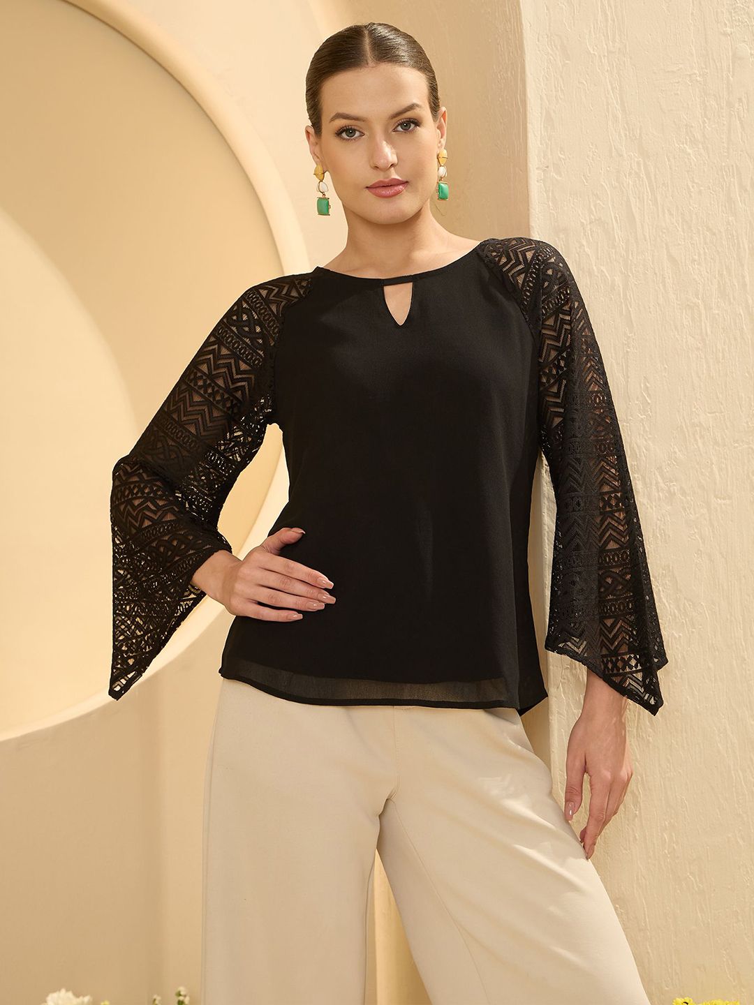 Antheaa Women Bell Sleeves RegularTop