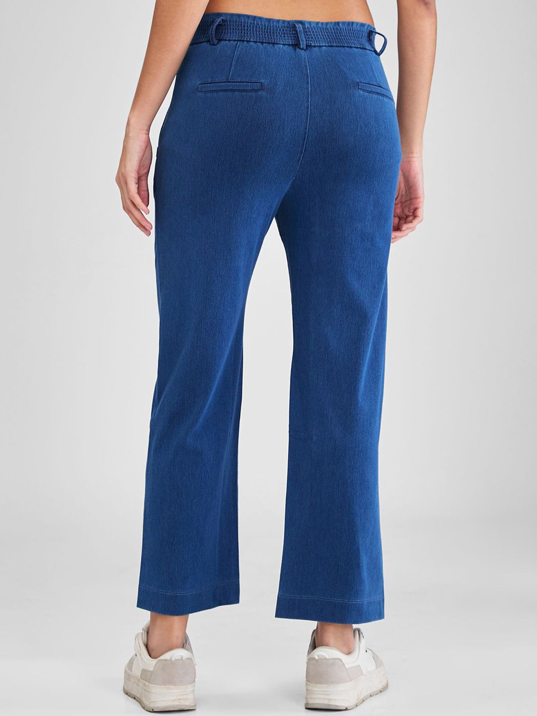 Spykar Women Wide Leg High Rise Trousers