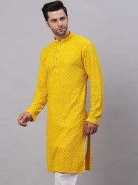 Jompers Men Embroidered Cotton Kurta