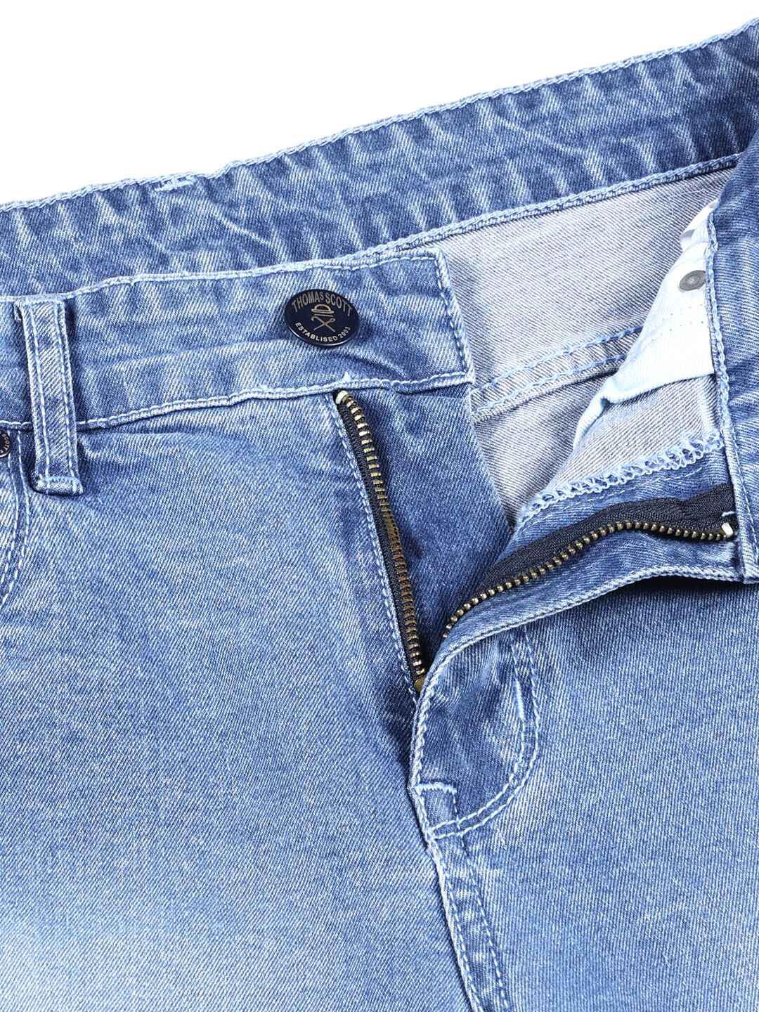 Thomas Scott Men Smart Slim Fit Light Fade Stretchable Jeans