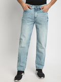 Bene Kleed Men Relaxed Fit Clean Look Heavy Fade Whiskers Pure Cotton Jeans