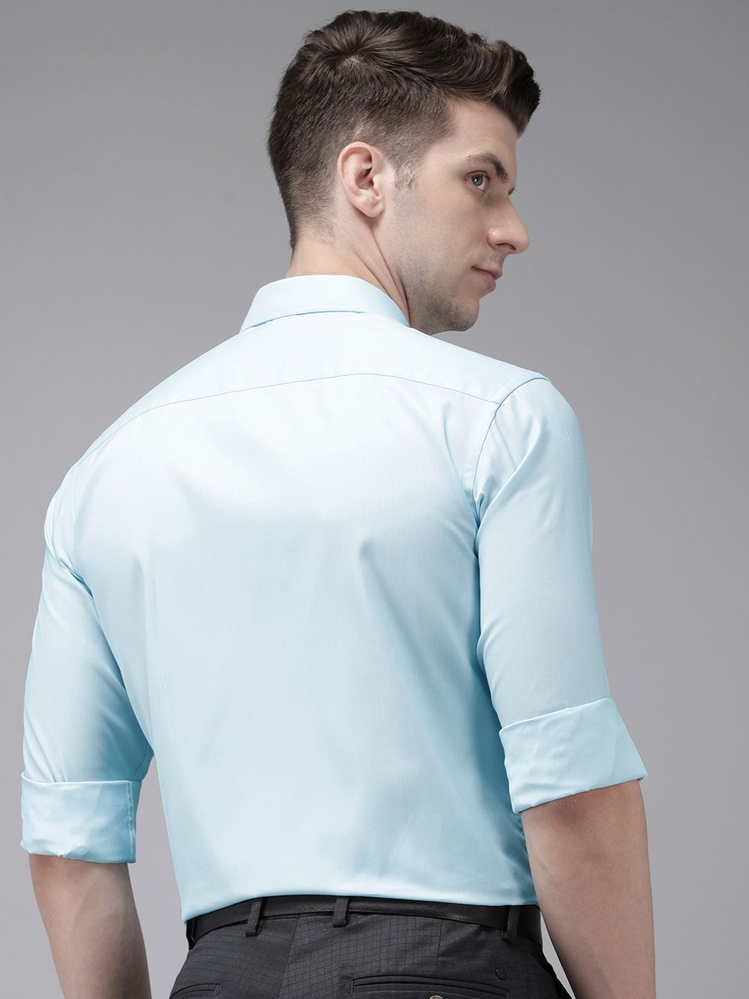 Park Avenue Self Design Slim Fit Formal Shirt