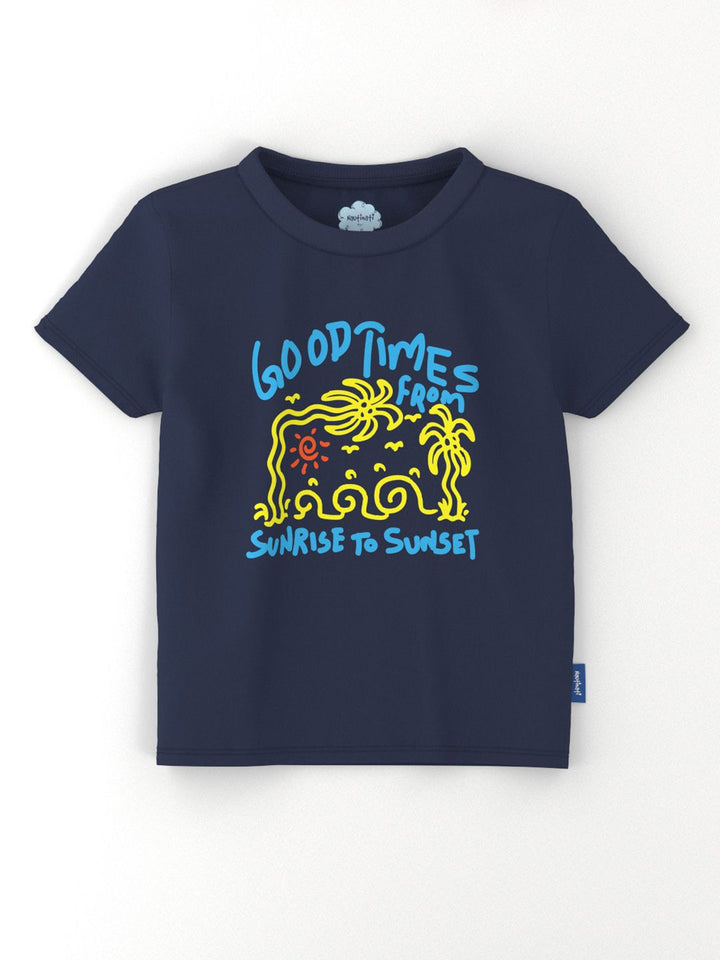 Nauti Nati Boys Pack Of 3 Graphic Printed Antimicrobial Cotton T-shirt