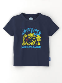 Nauti Nati Boys Pack Of 3 Graphic Printed Antimicrobial Cotton T-shirt