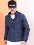 HIGHLANDER Men Navy Blue Padded Jacket