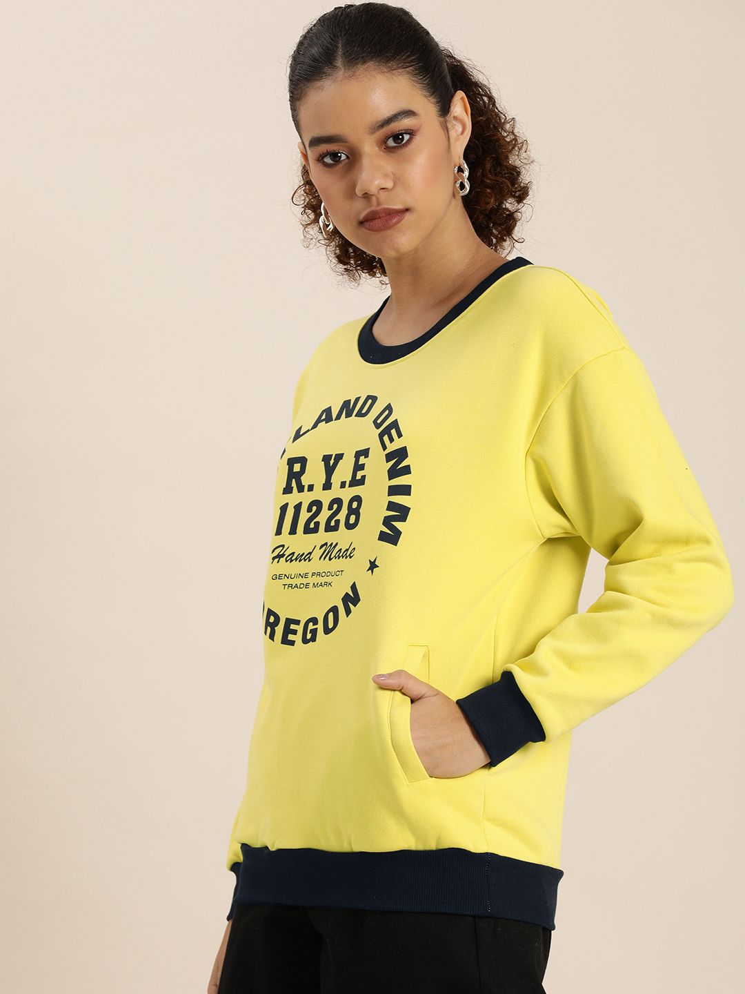 DILLINGER Women Printed Oversized Sweatshirt