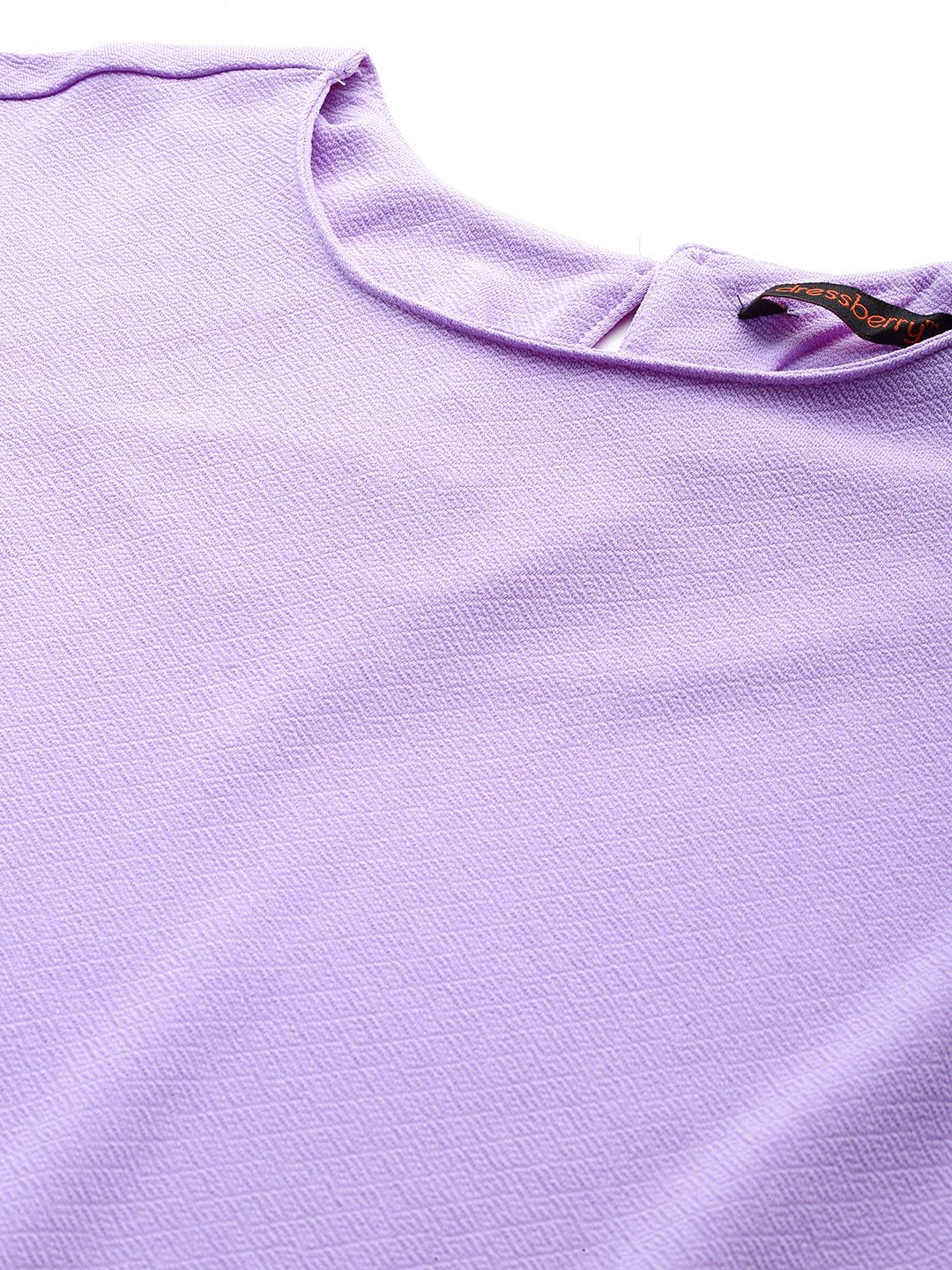 DressBerry Puff Sleeve A-Line Midi Dress