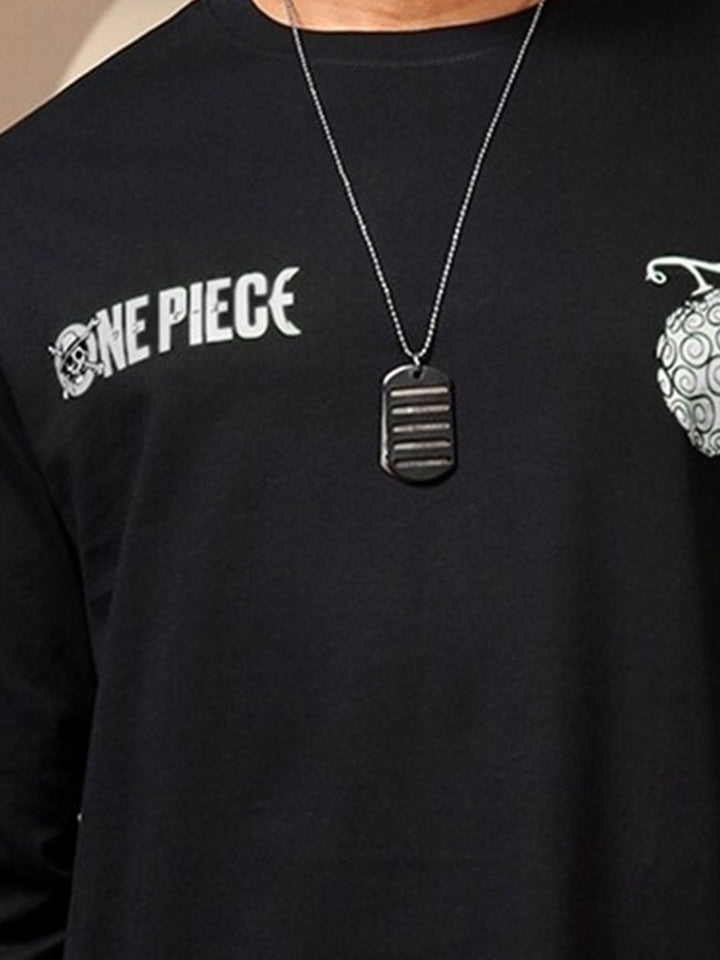 Bewakoof Official One Piece Merchandise Mugiwara Crew Printed Cotton Oversized T-shirt