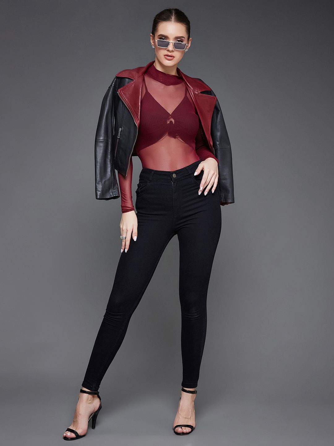 Miss Chase Women Black Skinny Fit High-Rise Jeans