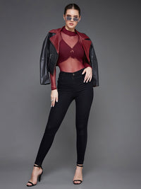 Miss Chase Women Black Skinny Fit High-Rise Jeans