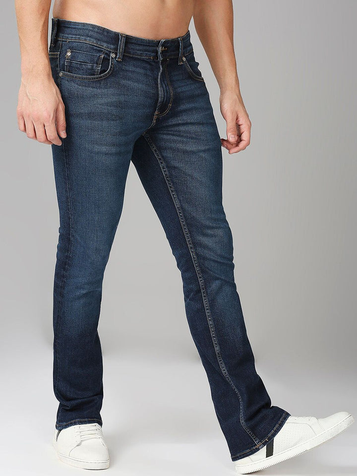 SPYKAR Men Rafer Bootcut Low-Rise Light Fade Stretchable Jeans