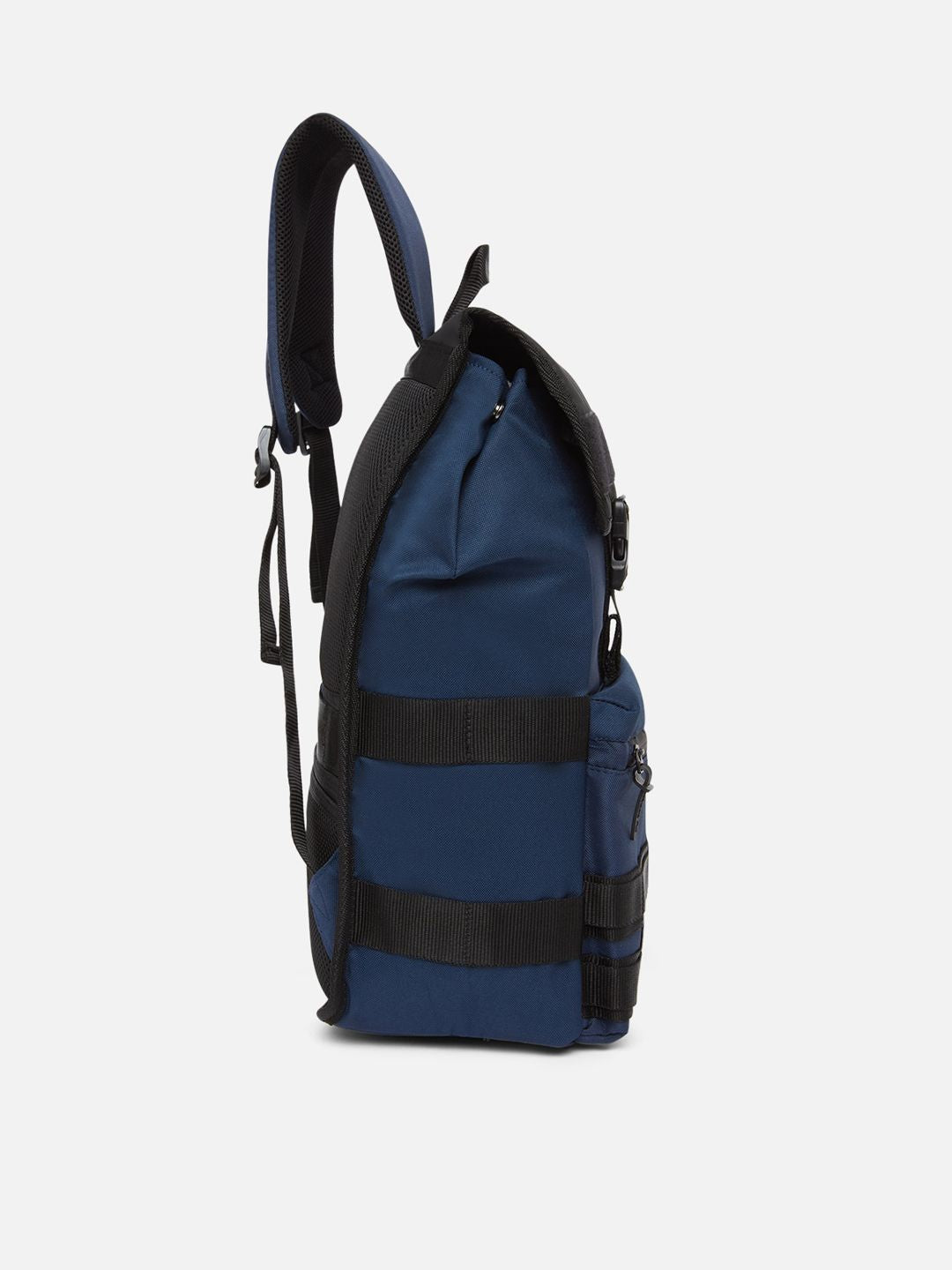 SPYKAR Men Navy Blue & Black Backpack