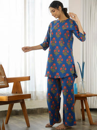SANSKRUTIHOMES Floral Printed Pure Cotton Night suit