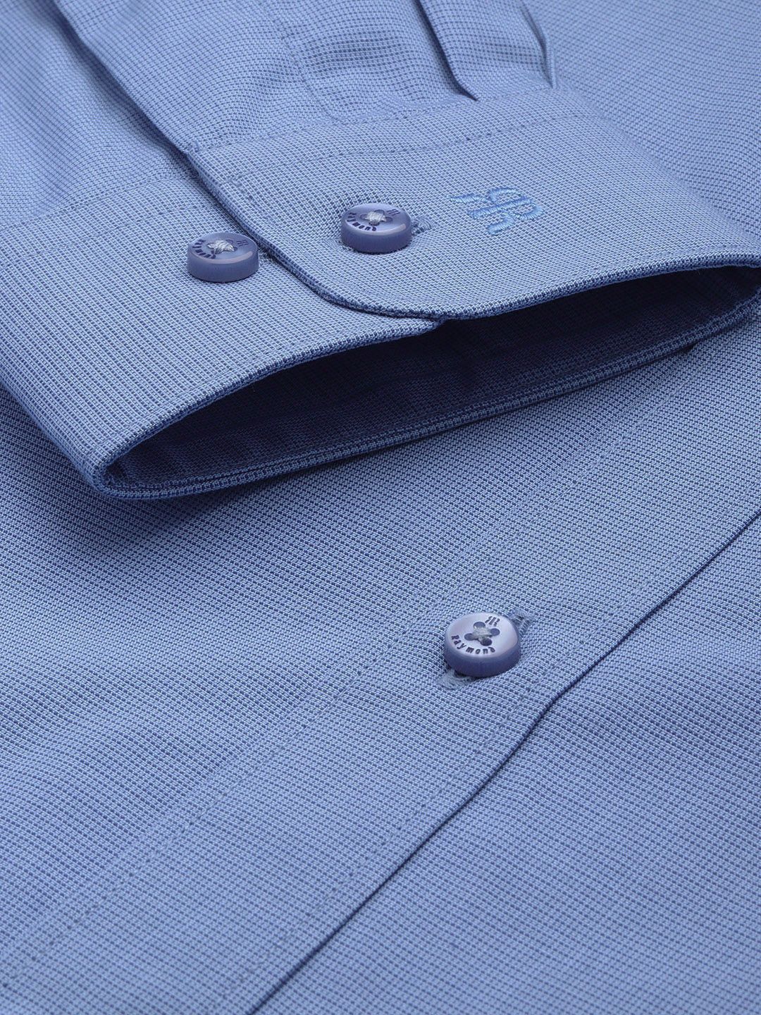 Raymond Men Pure Cotton Slim Fit Micro Checked Formal Shirt