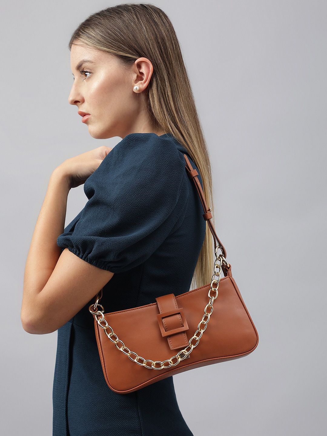Berrylush Structured Shoulder Bag