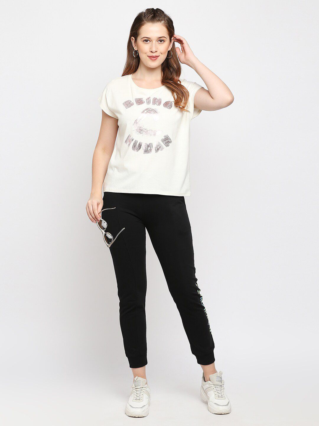Being Human Typography Printed Casual Cotton T-shirt