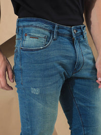 RARE RABBIT Men Sator Slim Fit Cotton Jeans