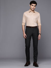 Raymond Slim Fit Textured Pure Cotton Formal Shirt