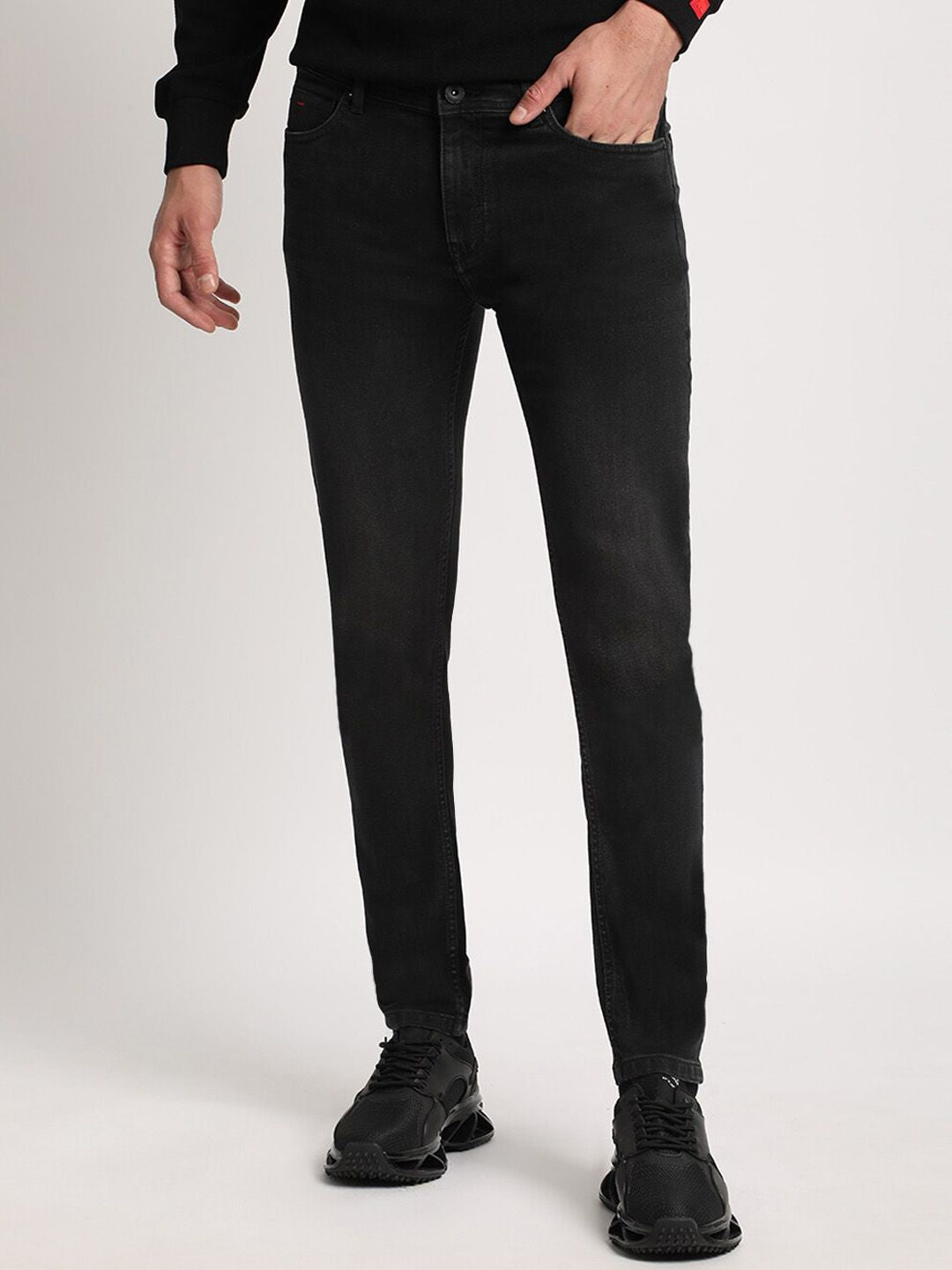 THE BEAR HOUSE Men Skinny Fit Clean Look Stretchable Jeans