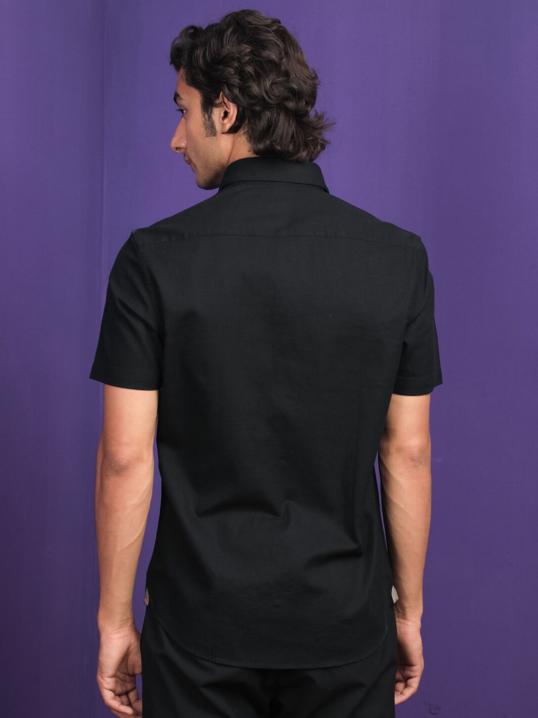 RARE RABBIT Men Darwin Slim Fit Opaque Cotton Shirt