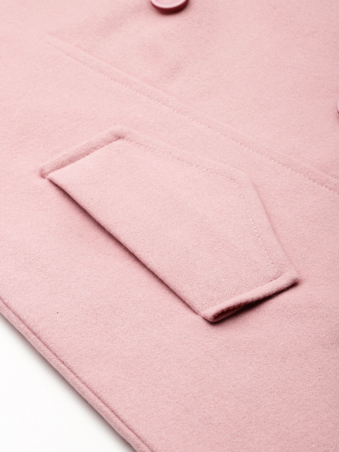 DressBerry Notched Lapel Collar Longline Overcoat