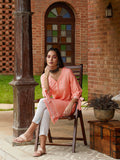 Global Desi Women's Pink & White Printed Tunic