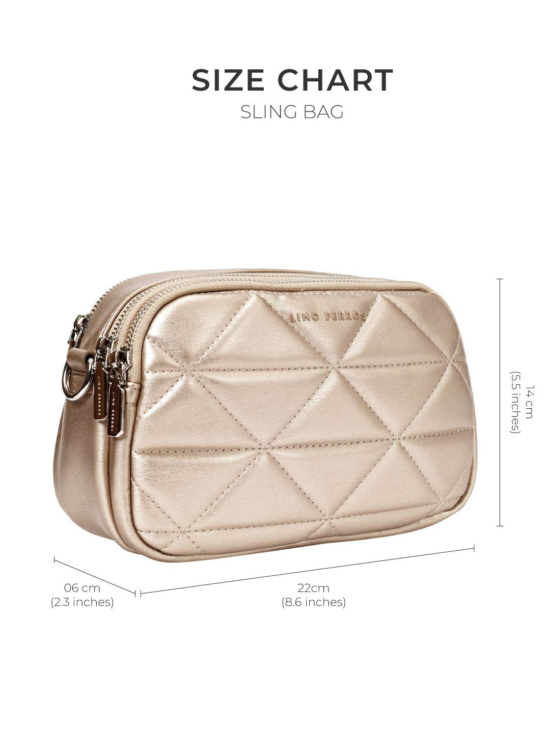 Lino Perros Quilted Structured Sling Bag