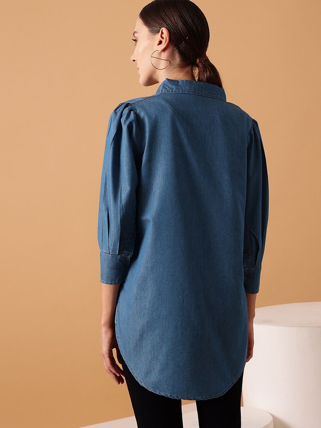 STREET 9 Comfort Denim Cotton Casual Shirt