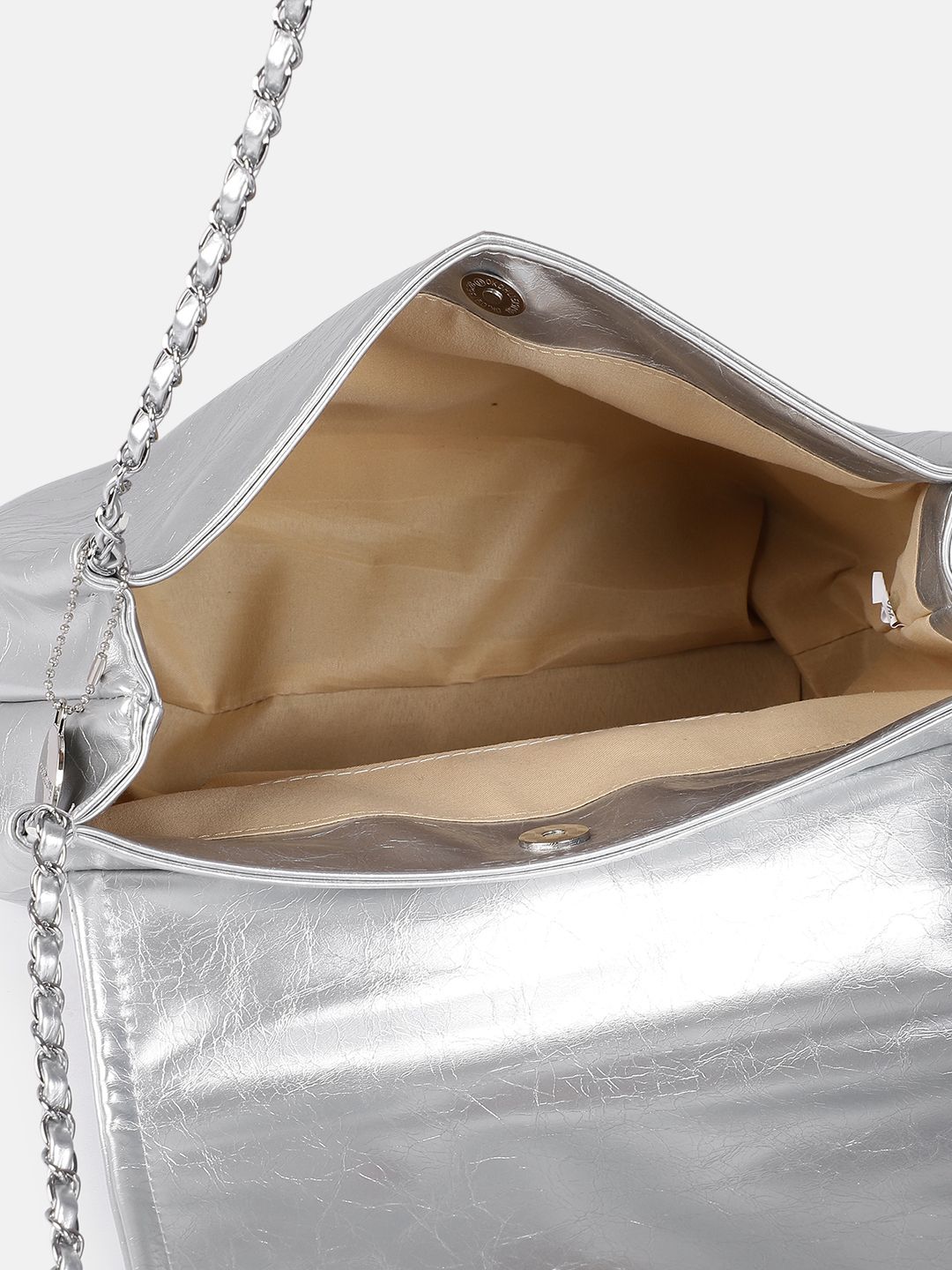 DressBerry Textured Structured Shoulder Bag