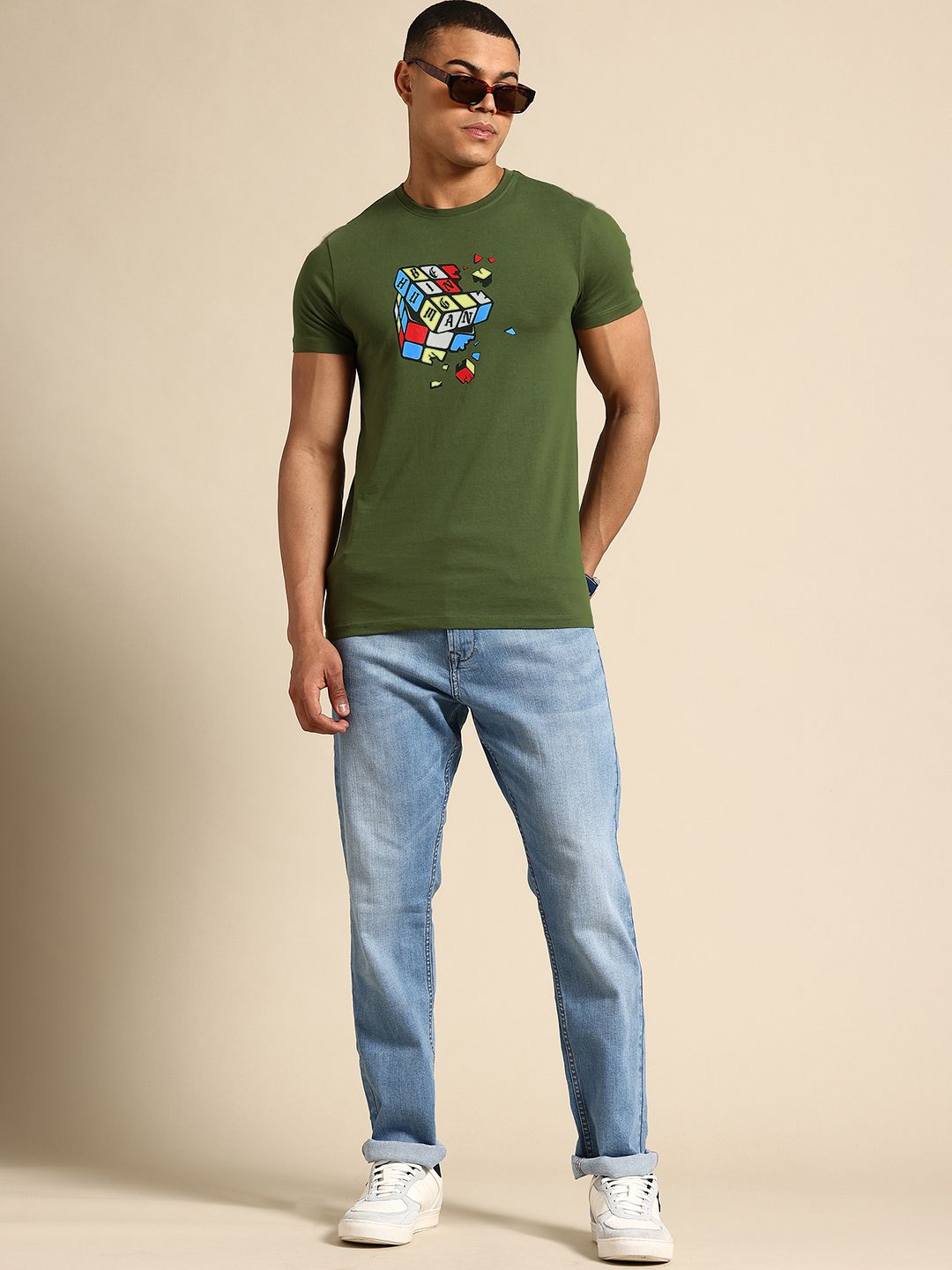 Being Human Printed Pure Cotton T-shirt