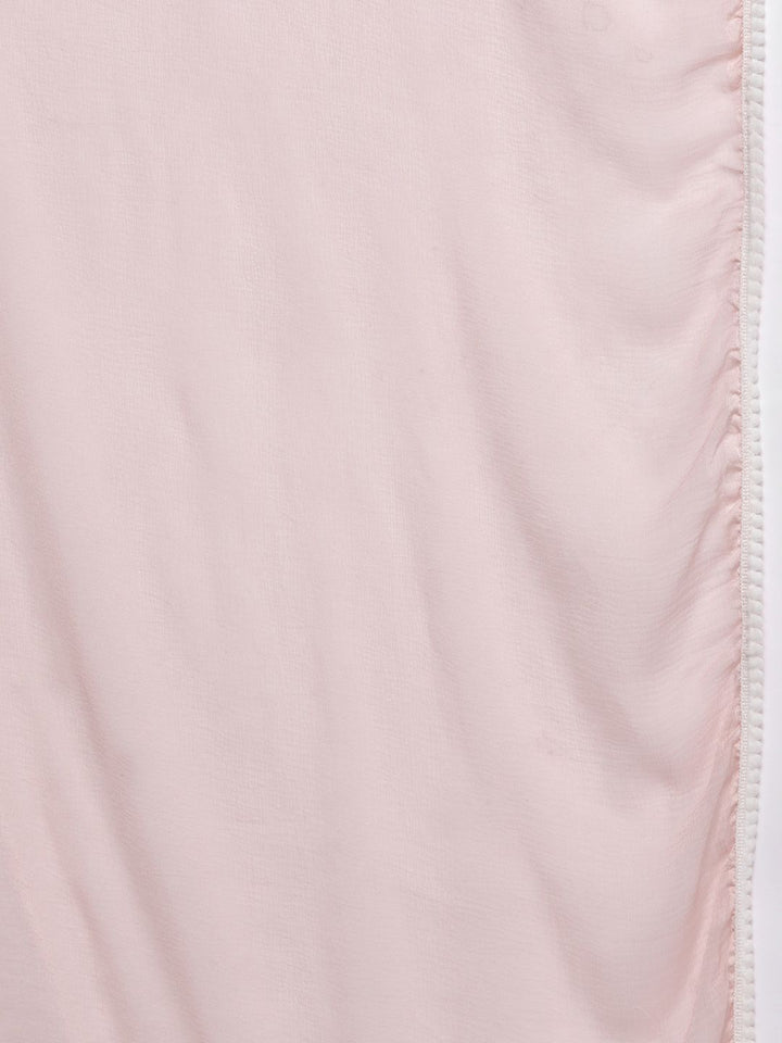 Indo Era Floral Embroidered Regular Thread Work Pure Cotton Kurta With Trousers & Dupatta