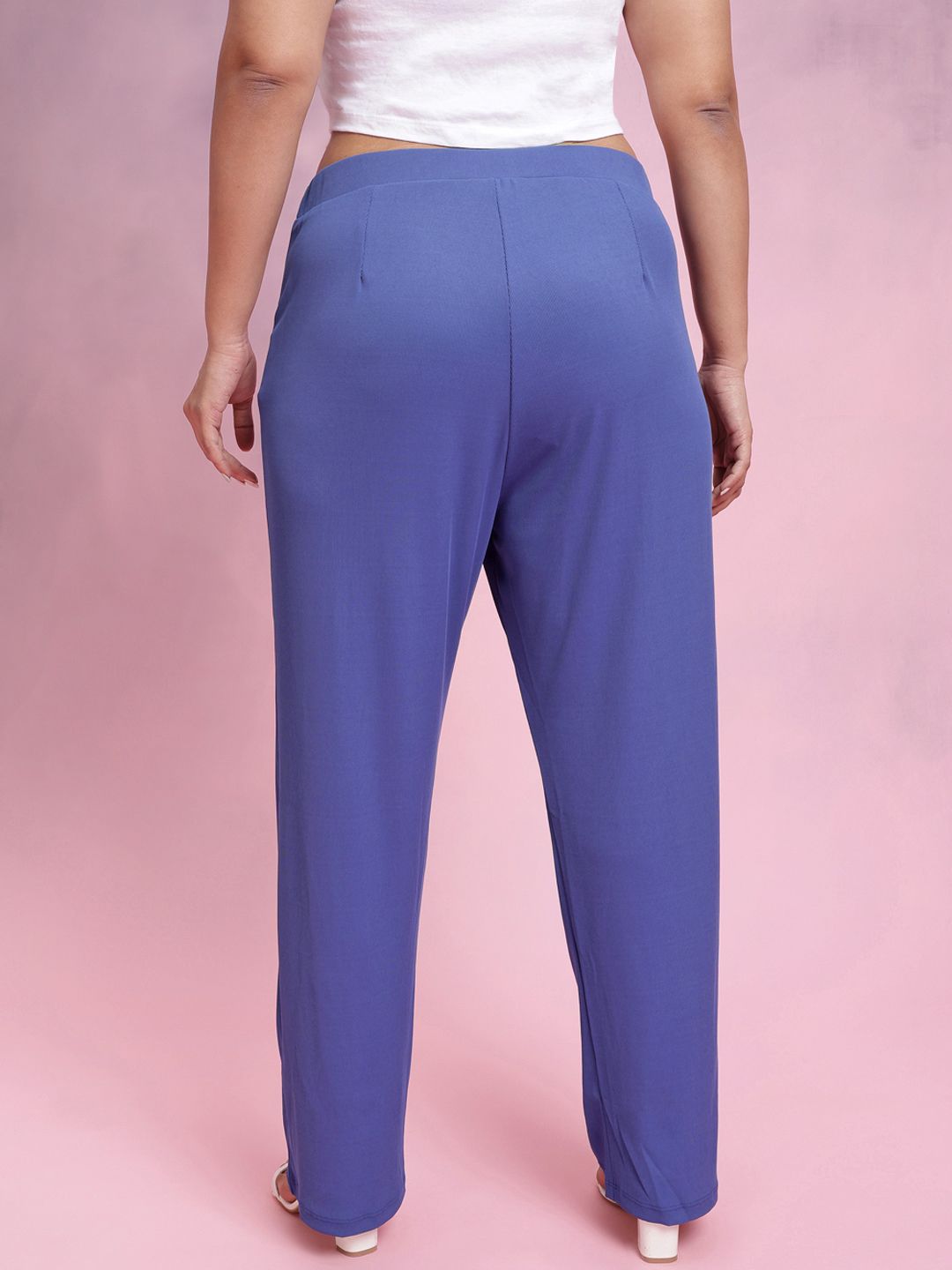 DressBerry Women Plus Size Rib Knit Trousers