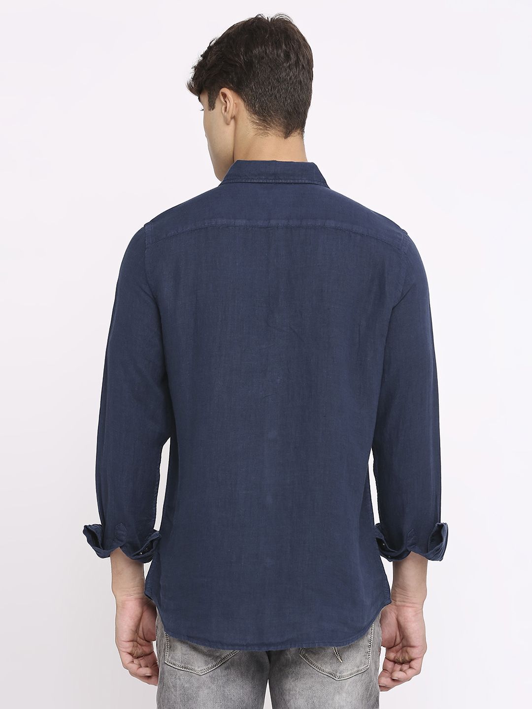 Being Human Pure Linen Slim Fit Casual Shirt