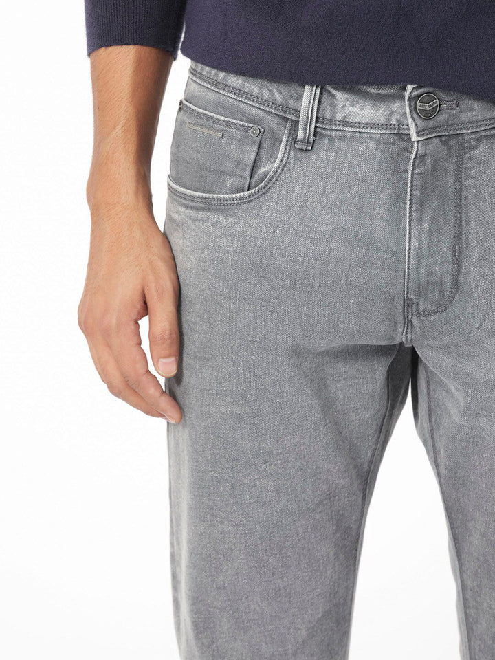 RARE RABBIT Men Nater Slim Fit Mid-Rise Cotton Stretchable Jeans