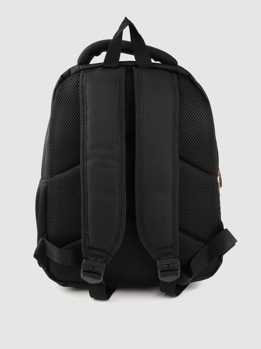 Lino Perros Women Black Solid Laptop Backpack