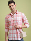 Highlander Men Checked Slim Fit Shirt