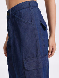 DressBerry Women Loose & Lively Cargo Style Baggy Jeans