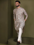 KISAH Men Kantha Printed Regular Fit Kurta