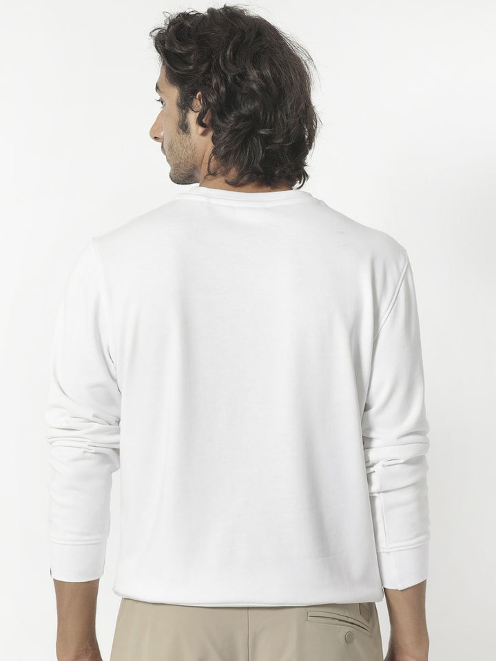 RARE RABBIT Men Cerdon Graphic Print Round Neck Sweatshirt