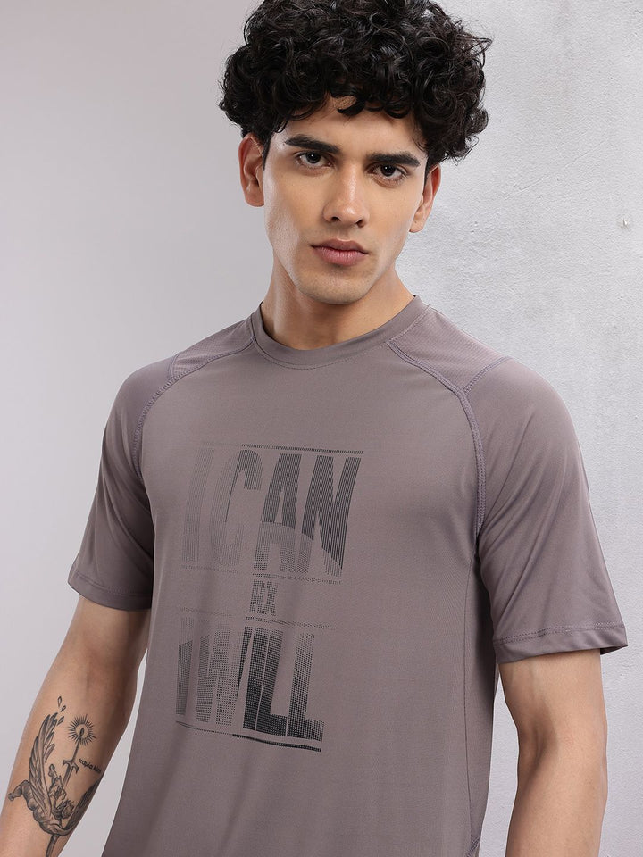 HRX by Hrithik Roshan Typography Printed Rapid-Dry Training T-shirt