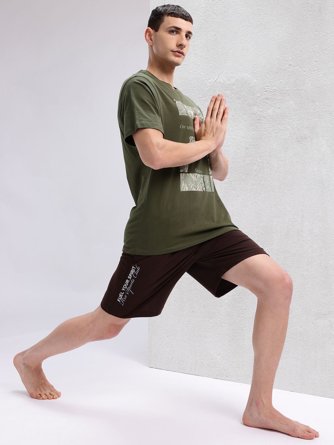 HRX by Hrithik Roshan Printed Pure Cotton Yoga T-shirt